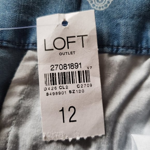 Blue Patterned Women's Pants - Picture 5 of 11